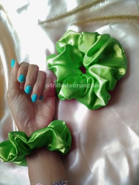 Green Pop Scrunchie - Green, L