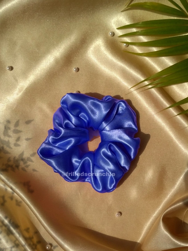 Royal Blue Scrunchie - Blue, M