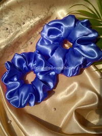 Royal Blue Scrunchie - Blue, XXL
