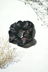 Black Scrunchie - Black, XXL