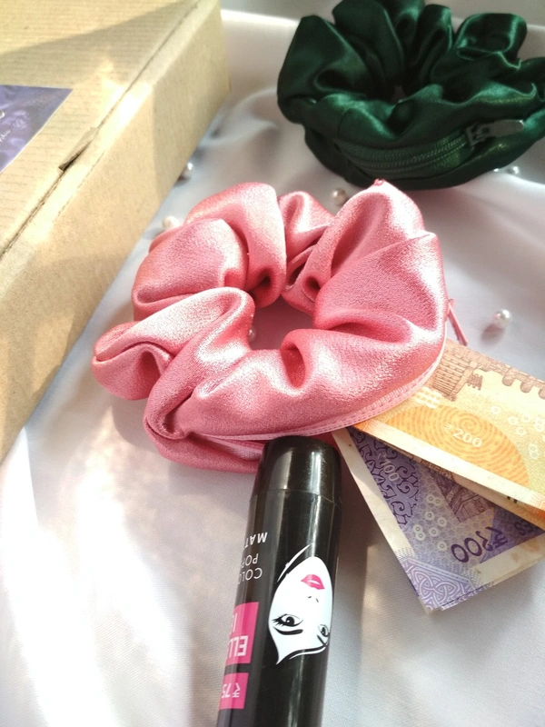 Zipper Scrunchies - Lilac, Large