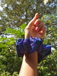 Peacock XXL Scrunchies - Dark blue, XXL