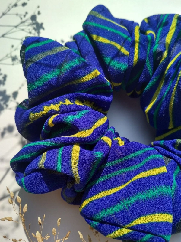 Peacock XXL Scrunchies - Dark blue, XXL