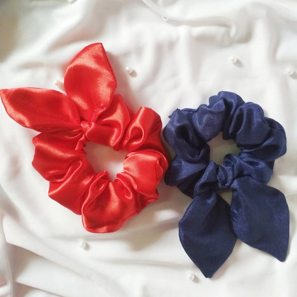 Bunny Ears Scrunchie - Midnight Blue, M