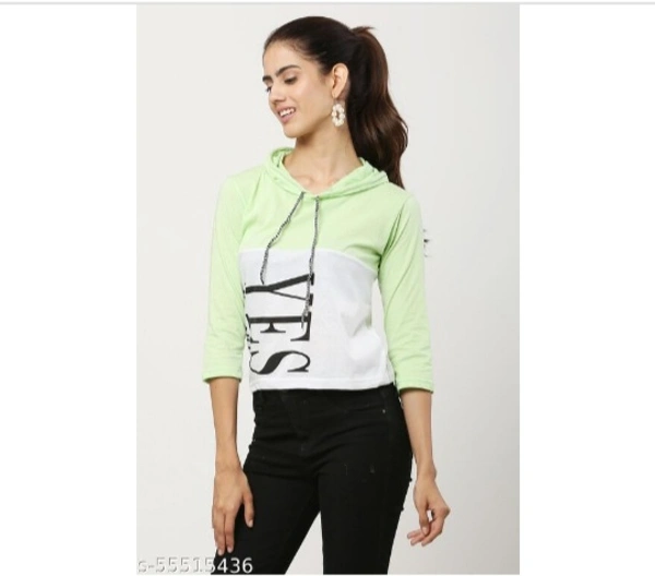 Lite Green Woman Top  - x