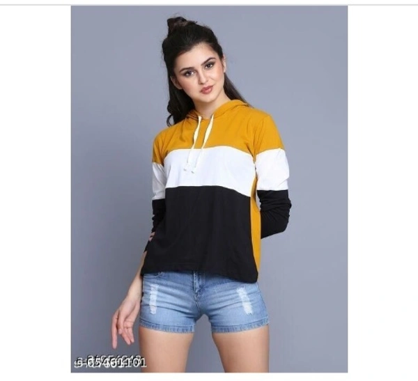 Girls Hoddie Red -White - m