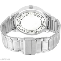 mans classic silver strp watch
