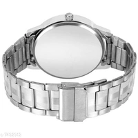 mans classic silver strp watch