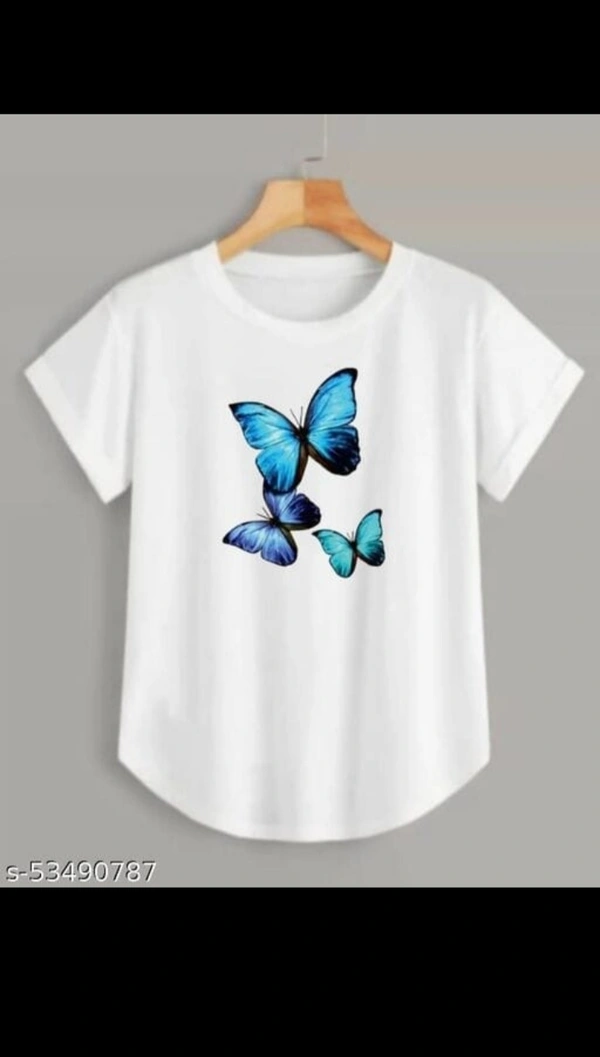 Cotton T-shirt For Woman - aqua, S