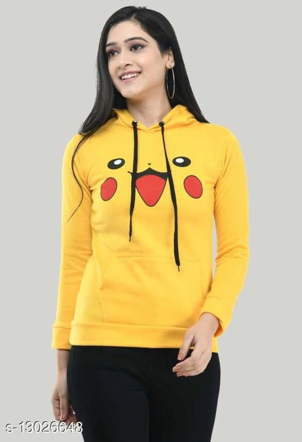 Pikazu Sweetheart Hoodie Yellow - s