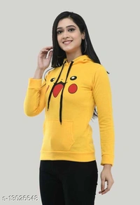 Pikazu Sweetheart Hoodie Yellow - m