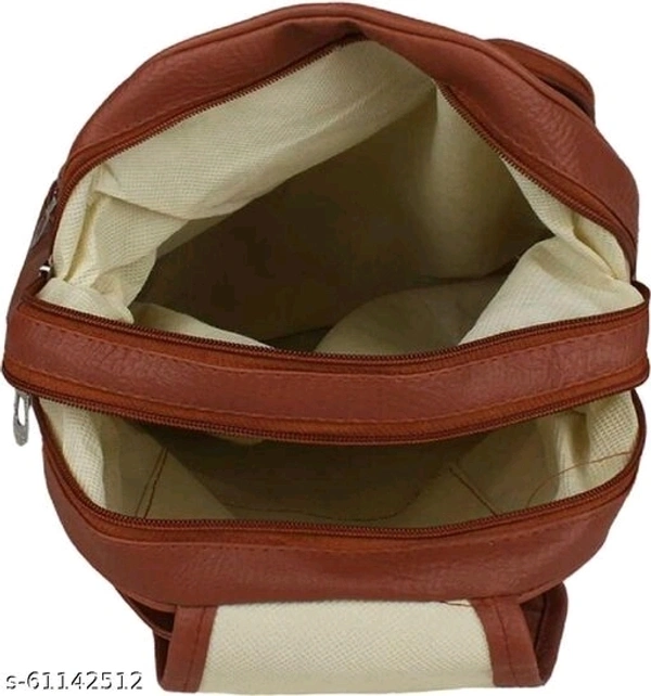 Pu Leather School Bag pack - free