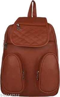 Pu Leather School Bag pack - free