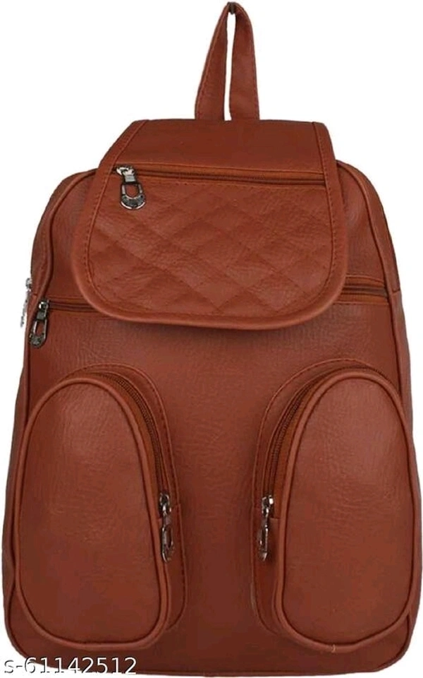 Pu Leather School Bag pack - free
