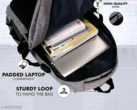 Laptop Backpack With USB Charging Port , Water Resistant With College Computer Bag For Men And Women - free