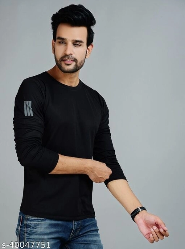Full Sleeves Sports Gym T-shirt For Men - M