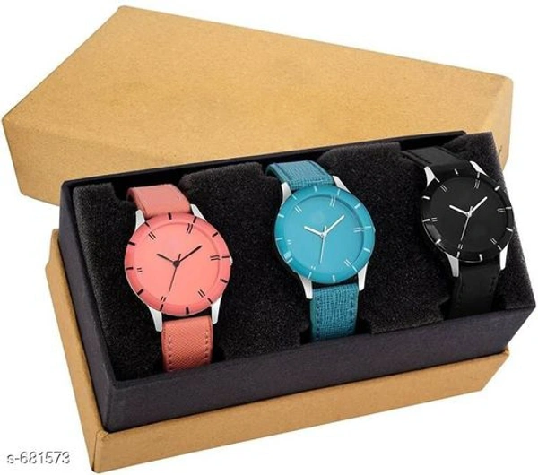 Watches Combo PINK BLUE BLCK