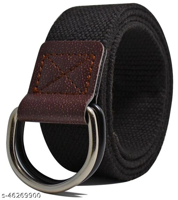 Heneda Men's Casual And Party Black Nylon Belt - 26