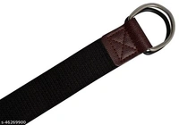 Heneda Men's Casual And Party Black Nylon Belt - 26