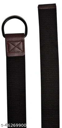 Heneda Men's Casual And Party Black Nylon Belt - 26