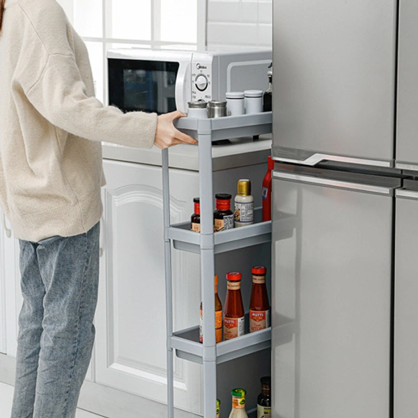 Layer Storage  Slim Rack Shelf with Wheel