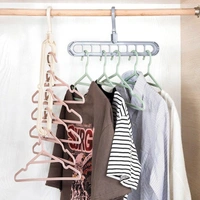 Hole Plastic Hanger Hanging hook Indoor Wardrobe Clothes Organization