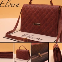 ELVERA Lady's Hand Bag - Having base of 4 inches and 2 Partition and one zip pocket inside makes it most useful sling bag