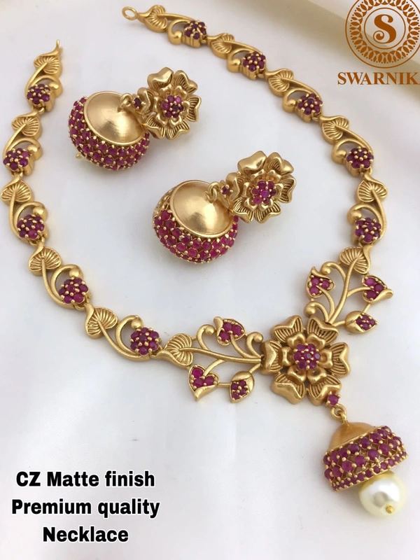 CZ Matti Finish  - swanika gold