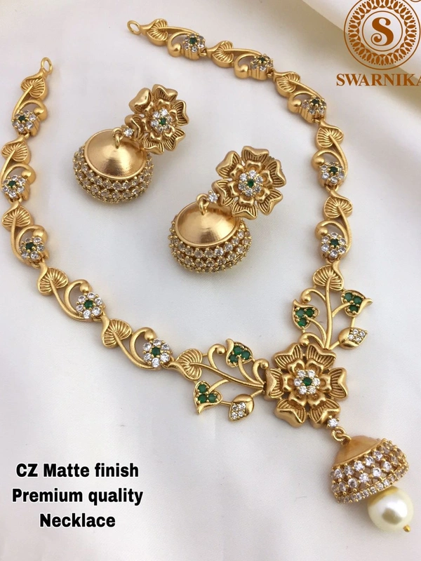 CZ Matti Finish  - swanika gold