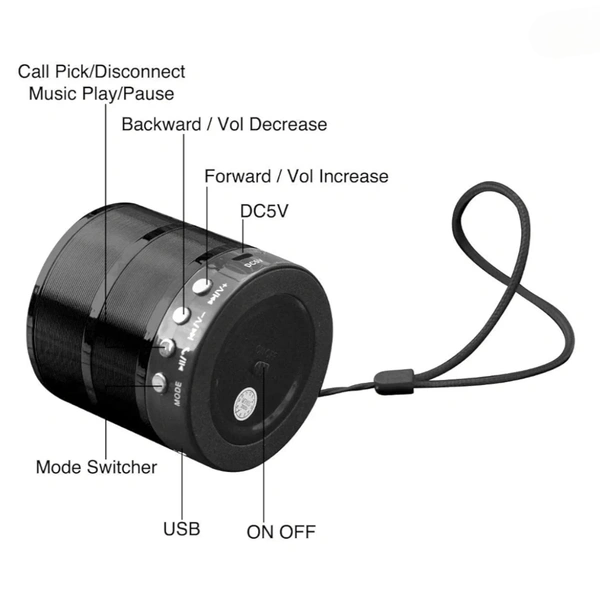 Mini Bluetooth speaker  - Black