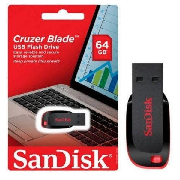 64GB SanDisk pen drive (class 10)