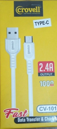 Crovell Data Transfer And Charging Cable - white, unique