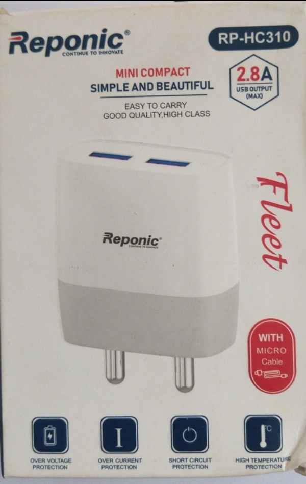 Reponic Home Charger - White, 1000mm