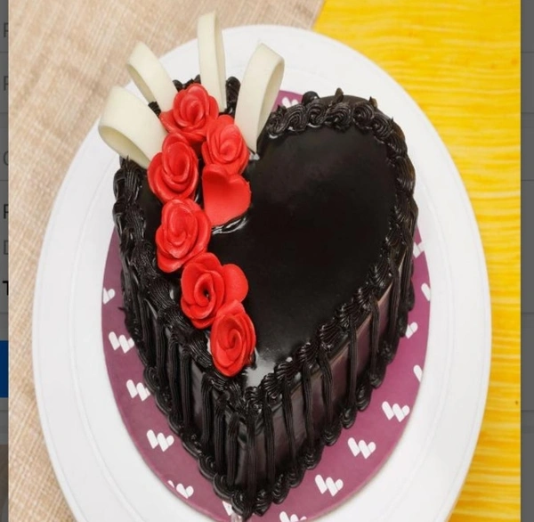 Lovey Dovey Heart Shape Cake  - 1/2 kg