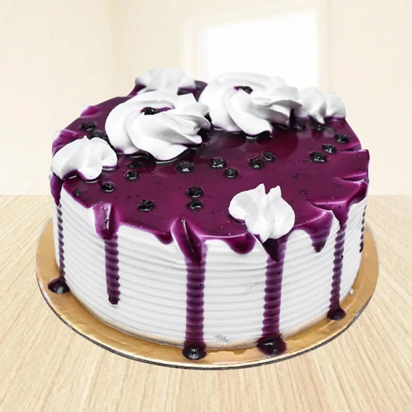 Floral Blueberry Cake  - 1/2 kg