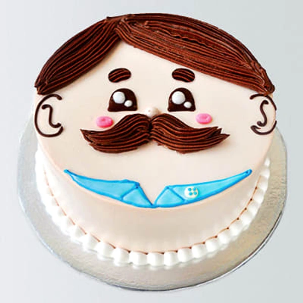 Animated Characters Face Cake  - 1kg