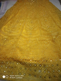 Crack Top Koti With Dupatta Set - Yellow, Free