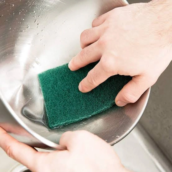Green Scrub Pad 10* 7.5 cm  - Pack of 3