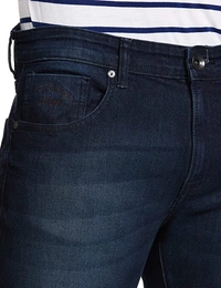 Pepe Dark Blue Solid Jeans - 32
