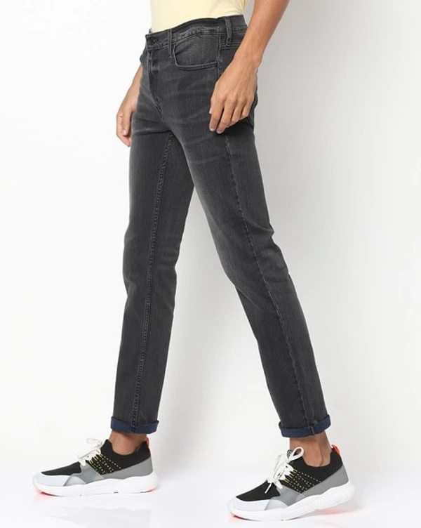Levis Black Biowash Slim Jeans - 36