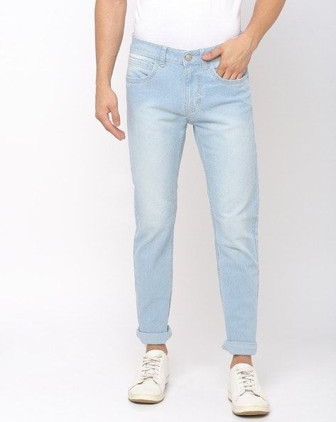 Buy GAS Mens Slim Fit 5 Pocket Heavy Wash Jeans (Anders Fit) | Shoppers Stop