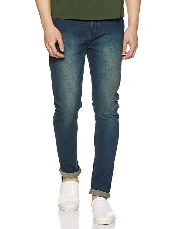 Wrangler Denim Blue Solid Jeans - 36