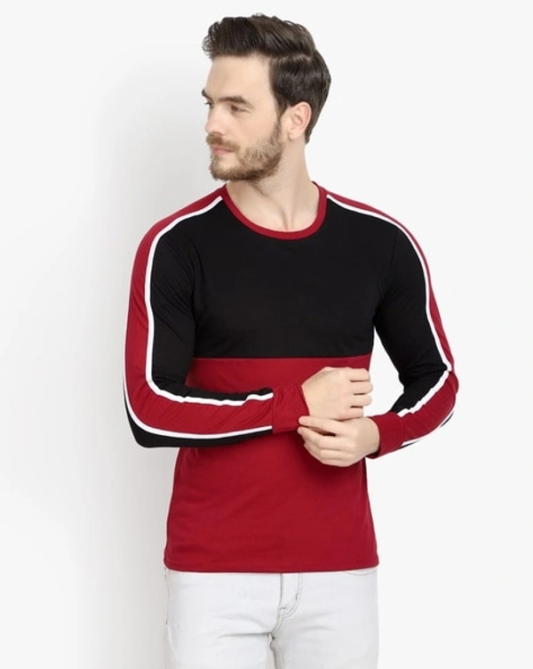 Red-Black Double Full Tshirt  - XL