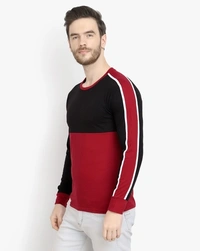 Red-Black Double Full Tshirt  - XL