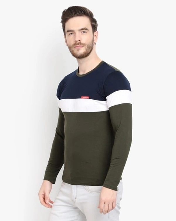 Crew Neck Full Sleeve Tshirt  - S