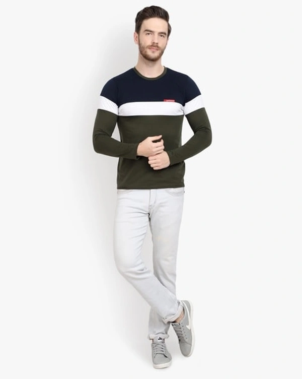 Crew Neck Full Sleeve Tshirt  - S