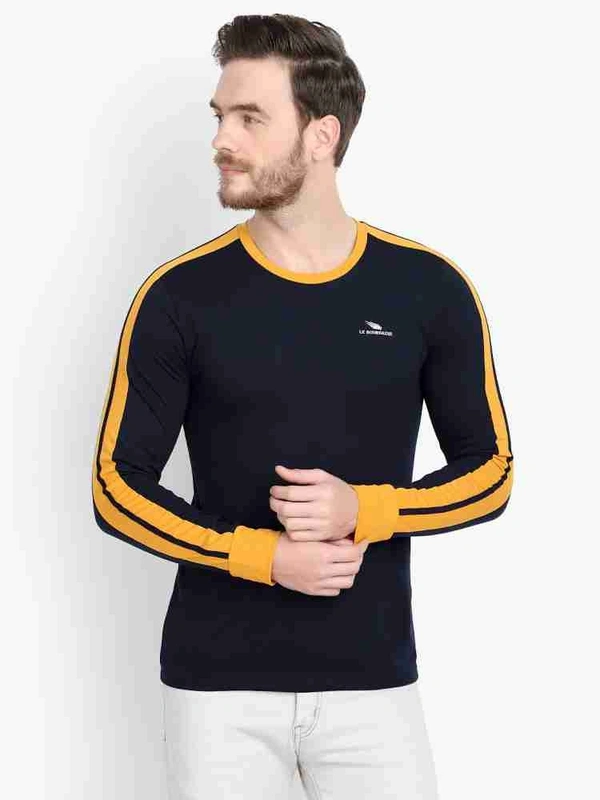 Black - Yellow Border Mens Tshirt - XL