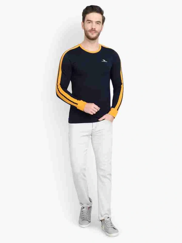 Black - Yellow Border Mens Tshirt - XL
