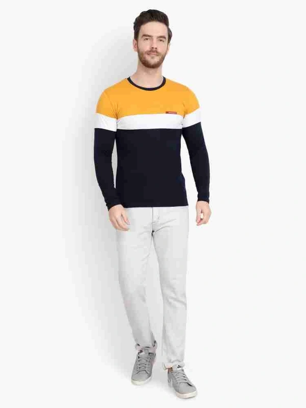 Full Sleeve Triple Color Full Sleeve Tshirt - XL