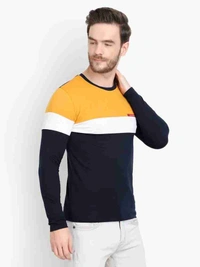 Full Sleeve Triple Color Full Sleeve Tshirt - XL